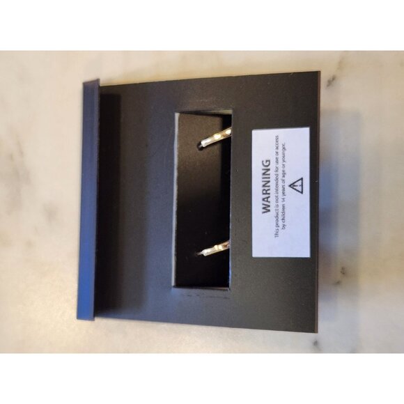 Anne Klein Gold-Tone Drop Earrings With Purple & Clear Crystals - Picture 3 of 5